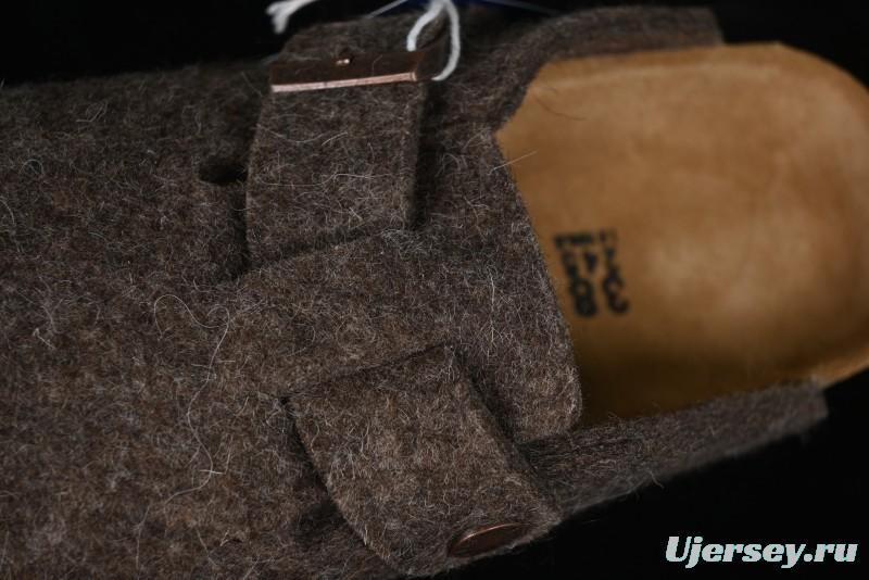 Birkenstock Half-Fur Slide Sandals with Wool Lining - G.D4