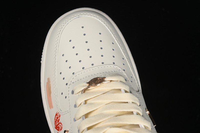 Nike Air Force 1 '07 Low Casual Sneakers with Mint Mambo Anime Theme and Gold Spray - ZH0316-040