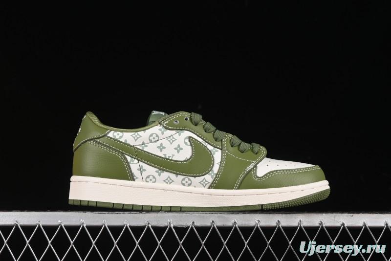 Nike Travis Scott x Fragment Design x Air Jordan 1 Low OG SP AJ1 LV Collaboration - LX1988-105