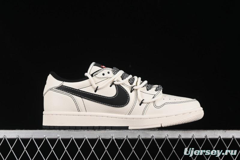 Nike Travis Scott x Fragment Design x Air Jordan 1 Low OG SP AJ1 Supreme Collaboration - SJ0086-134