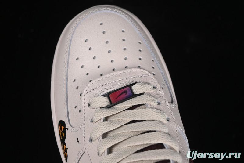 Nike Air Force 1'07 Low "Pumpkin Head" Halloween Themed Casual Sneakers - XL2321-888