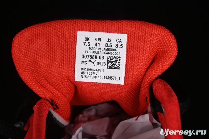 Puma Sparco Future Round Toe Lace-Up Low-Top Lifestyle Casual Shoes in Leather and Fabric - 307889-03