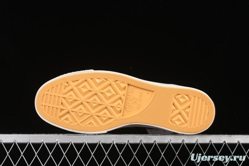 Converse Chuck 1970s High Top Casual Sneakers with Gold Star Accents and Wine Red Colorway - A12463C