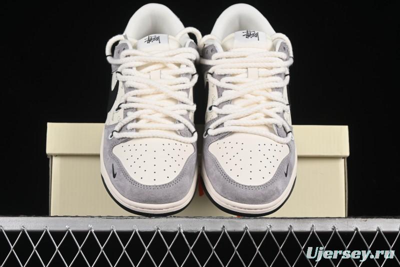 Nike SB Dunk Low Stussy Anniversary Edition Customized Low-Top Casual Skate Shoes - SJ2068-293