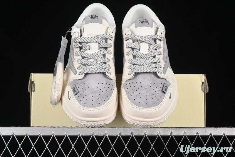 Nike Travis Scott x Fragment Design x Air Jordan 1 Low OG SP AJ1 Retro Sneakers - SJ2068-130