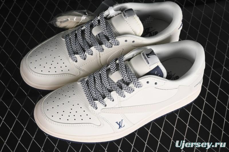 Nike Travis Scott x Fragment Design x Air Jordan 1 Low OG SP AJ1 LV Collaboration - XZ1268-003
