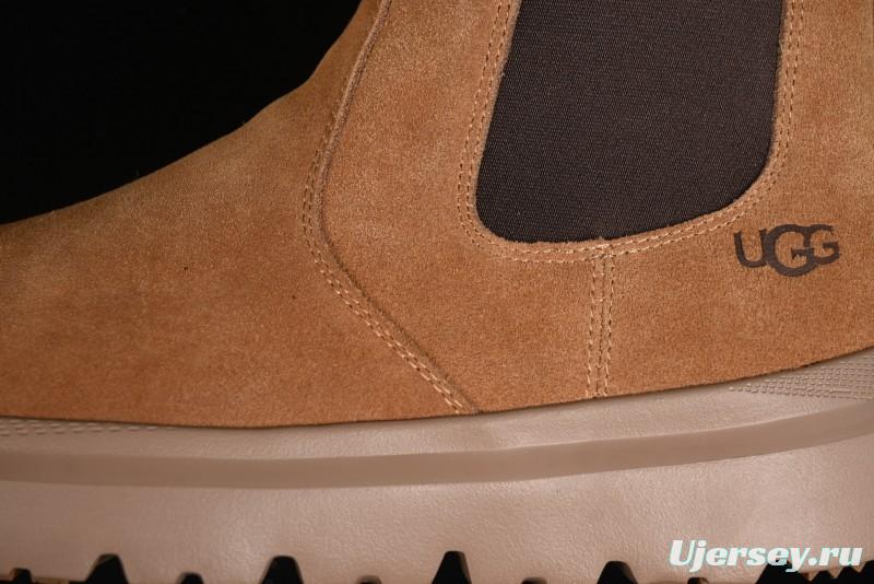 UGG Burleigh Chelsea Winter Snow Boots for Men with Lightweight Anti-Slip Sole and Genuine Wool Leather - 1152050