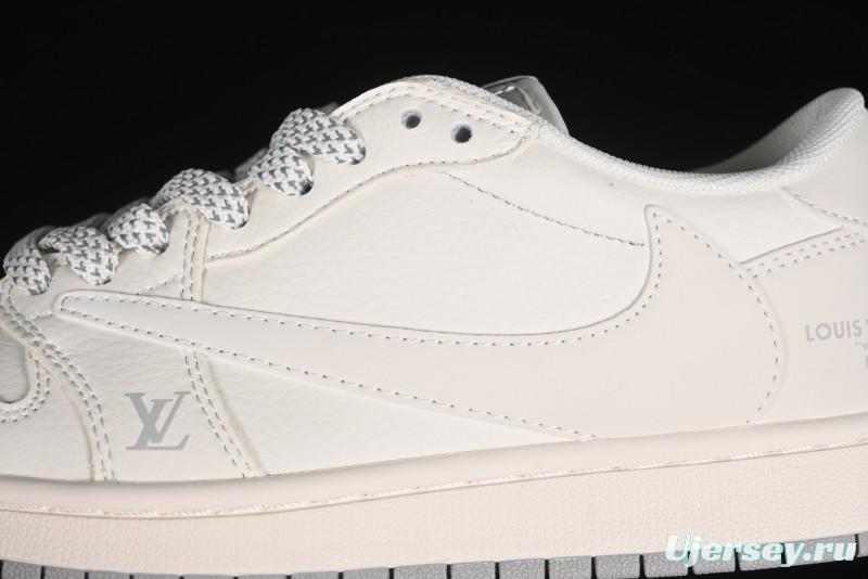 Nike Travis Scott x Fragment Design x Air Jordan 1 Low OG SP AJ1 LV Collaboration - XZ1268-002