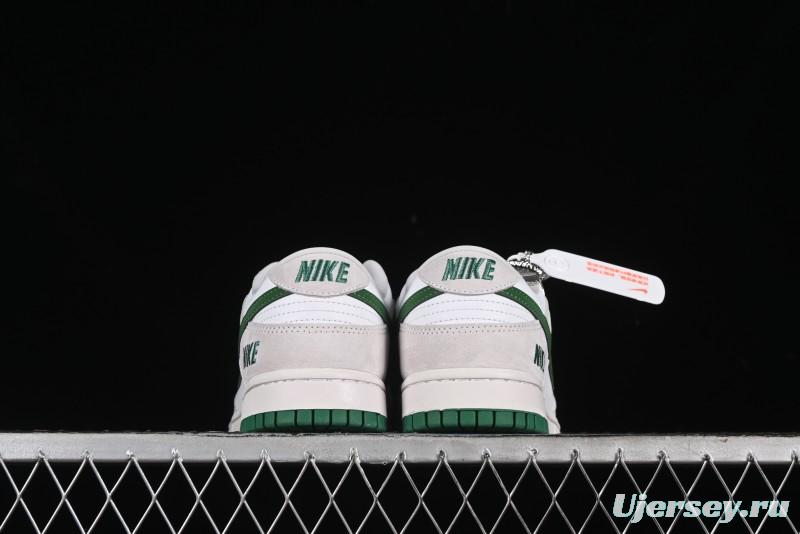 Nike SB Dunk Low Anniversary Customized Casual Sneakers with Green Swoosh - KK1888-013
