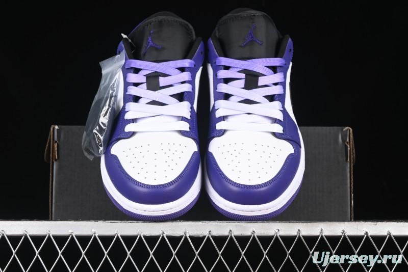 Nike Air Jordan 1 Low AJ1 Grape Purple Low-Top Basketball Shoes - 553558-500