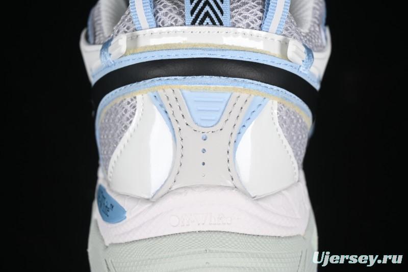 Off-White Be Right Back Low-Top Lifestyle Sneakers in White Blue - X.E5