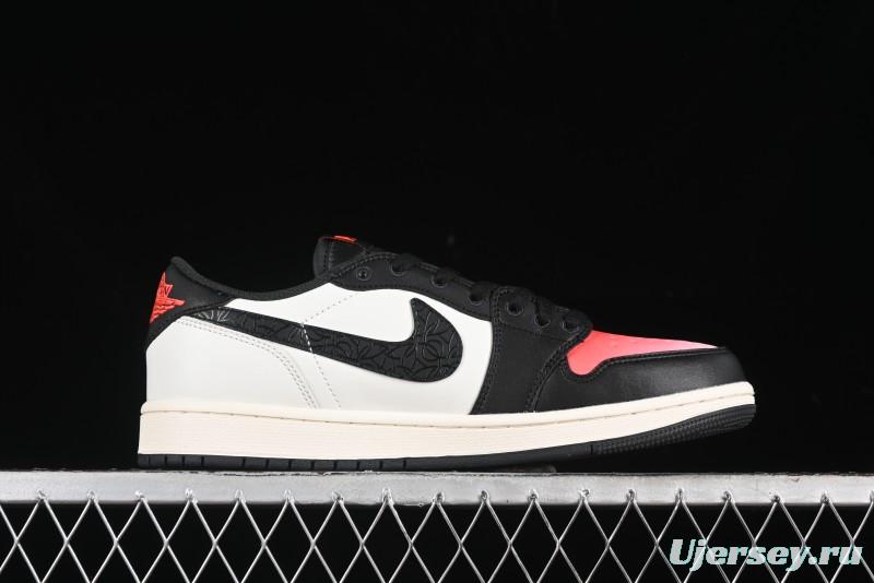 Nike Air Jordan 1 Low AJ1 Gradient China Red Casual Sneakers - HF8828-100