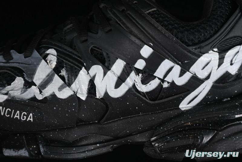 Balenciaga Track Sneaker with Transparent Heel Strap - WTRHW1090