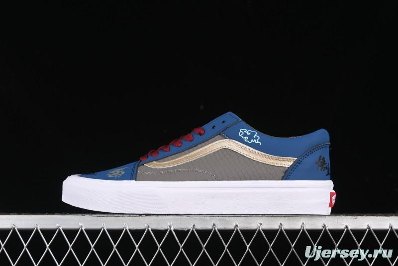 Vans Old Skool Black Wukong Themed Low-Top Retro Skate Shoes - VN0A45JCGIE