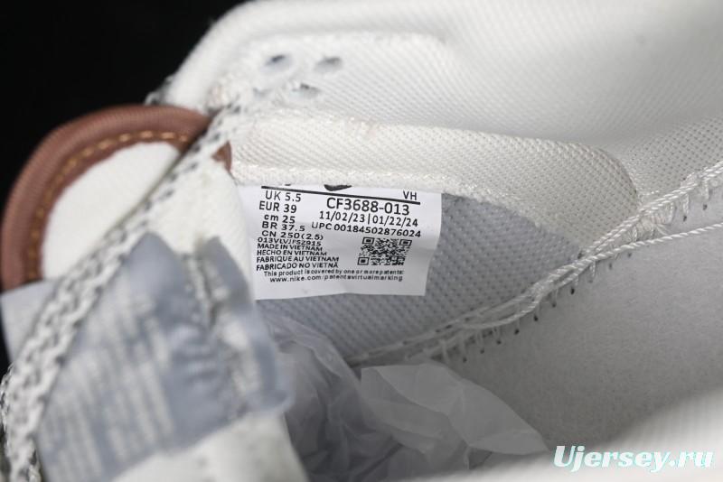 Nike SB Dunk Low UN Collaboration - Light Brown with Silver Swoosh Anniversary High-End Custom Low-Top Casual Sneakers - CF3688-013