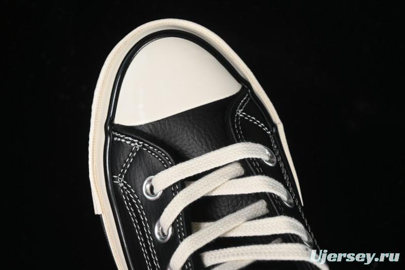 Converse Chuck 70s High Top Canvas Sneakers with Fur Lining in Black & White - A13863C