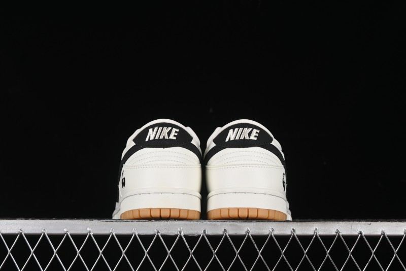 Nike SB Dunk Low Black 8 Collaboration - Beige Grey Black Gum Anniversary Custom Low-Top Casual Skate Shoes - CH6336-227