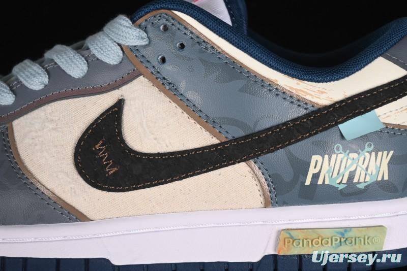 Nike Dunk Low Panda Prank Nautical Era Exploration Wave Low Top Casual Sneakers - DD1391-400