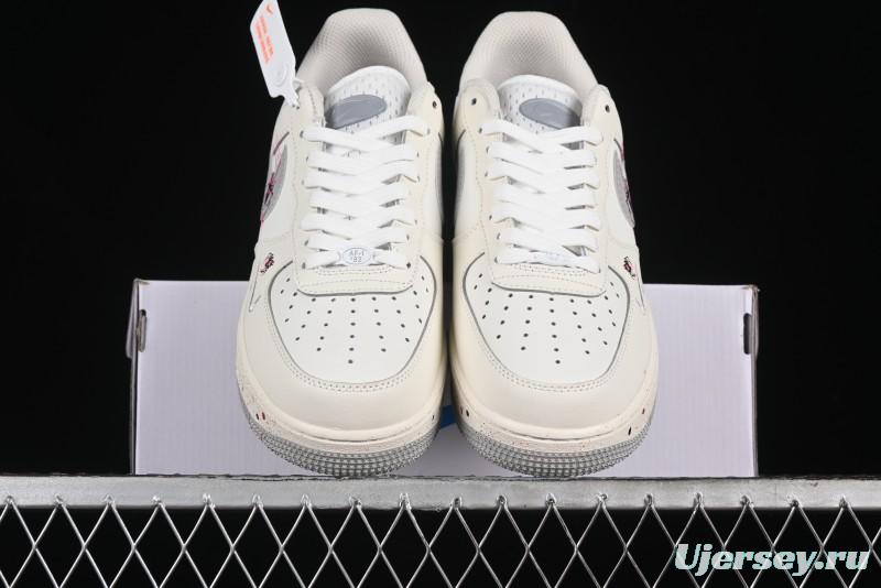 Nike Air Force 1 '07 Low Halloween Edition "Mercury Spider" Casual Sneakers - FB1893-333