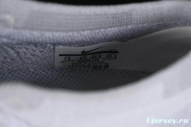 Nike Vapormax Flyknit Breathable Casual Running Shoes with Full-Length Air Cushion - 849558-100