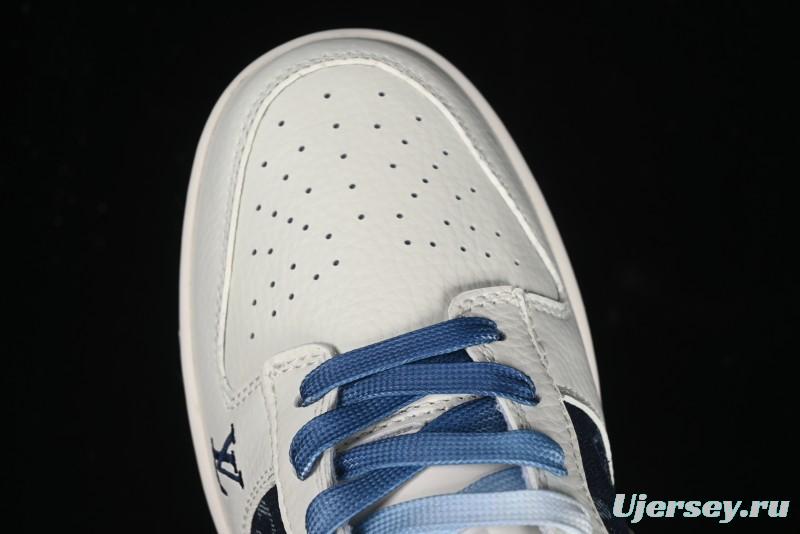 Nike SB Dunk Low LV Collaboration - Light Blue Denim Print Anniversary High-End Custom Low-Top Casual Skate Shoes - XB3802-359