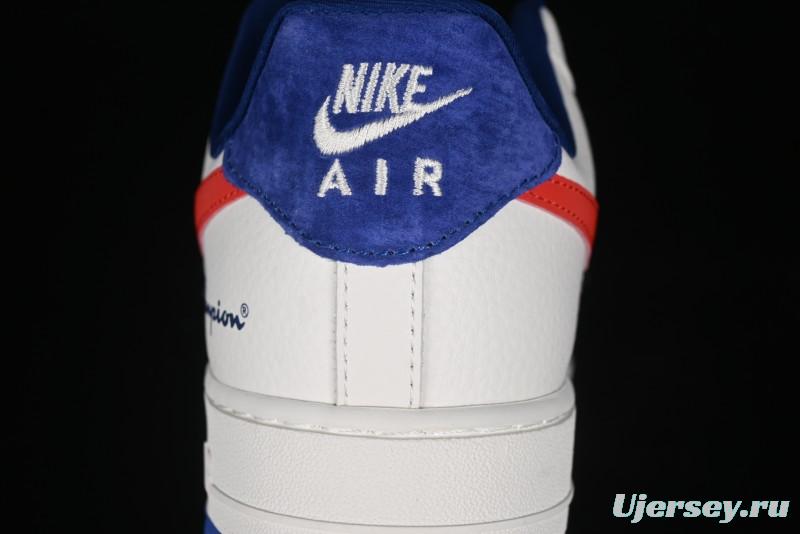 Nike Air Force 1 '07 Low Champion Collaboration - Blue White Red Low-Top Casual Sneakers - KK1988-002