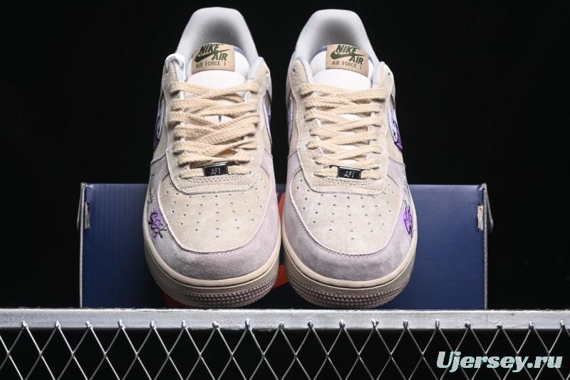 Nike Air Force 1 '07 Low Purple Taro Demon Casual Sneakers - ZB2121-301