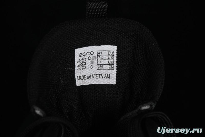 ECCO DRIVE Series Outdoor Waterproof Breathable Slip-Resistant Retro Fashion Patchwork Hiking Shoes - 88259401001