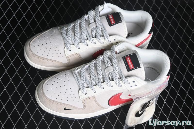 Nike SB Dunk Low Supreme Collaboration - Hello Kitty Anniversary Customized Low-Top Casual Sneakers - XY1688-018