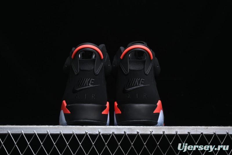 Nike Air Jordan 6 Retro Basketball Shoes with Infrared Design and 3M Reflective Details - 384664-060
