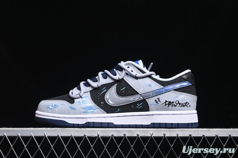 Nike Dunk Low Retro Casual Sneakers with Cosmic Star Eye Design - FQ8826-100
