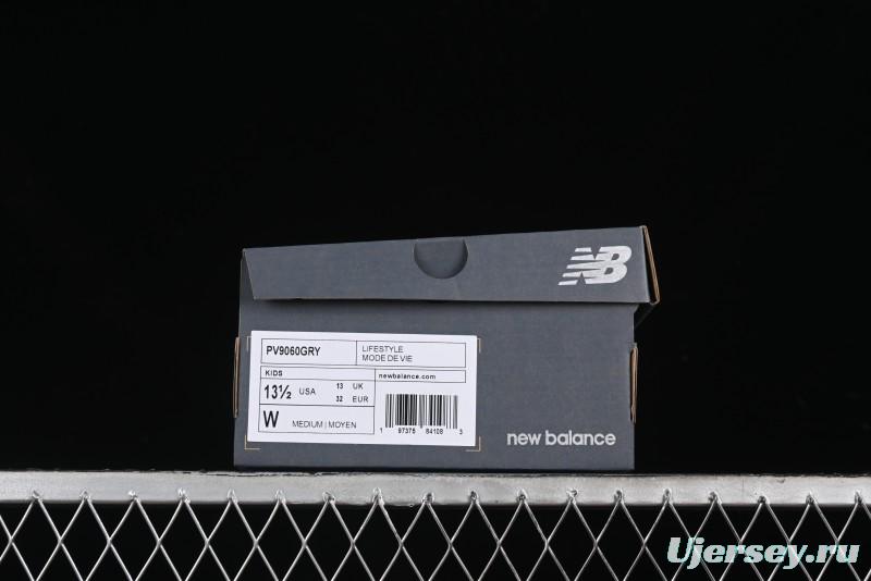New Balance 9060 Series Hook and Loop Kids Sneakers - PV9060GRY
