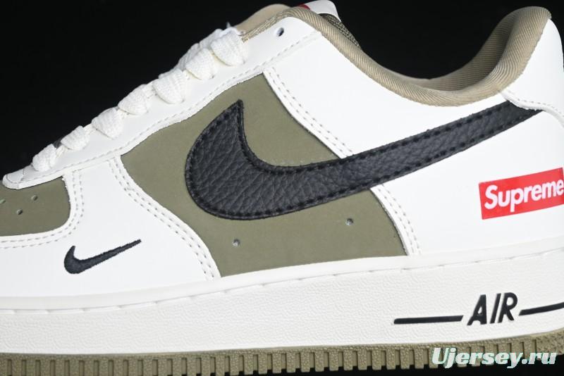 Nike Air Force 1 '07 Low Supreme Casual Sneakers in Military Green - CH6336-508