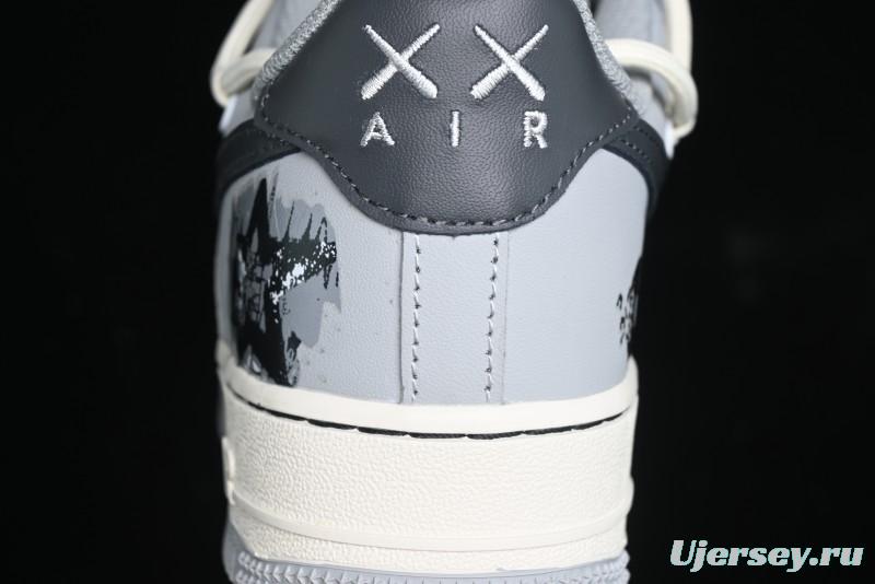 Nike Air Force 1 Low "Vinyl" Casual Sneakers with Lace-Up Design - KS6896-666