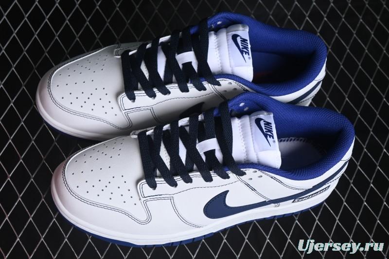 Nike Dunk Low High Street Minimalist Blue Panda Retro Low-Top Casual Sneakers - DD1503-119