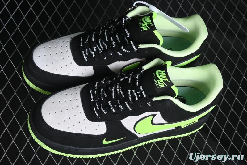 Nike Air Force 1 '07 Low Supreme Collaboration - Night Glow Low-Top Casual Sneakers - DF0188-009