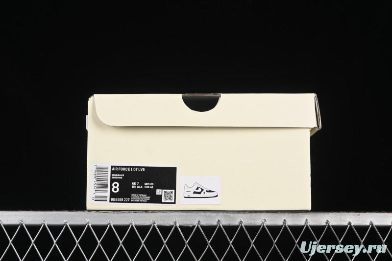 Nike Air Force 1 '07 Low Burberry Collaboration - Black White Patchwork Casual Sneakers - BB8588-227