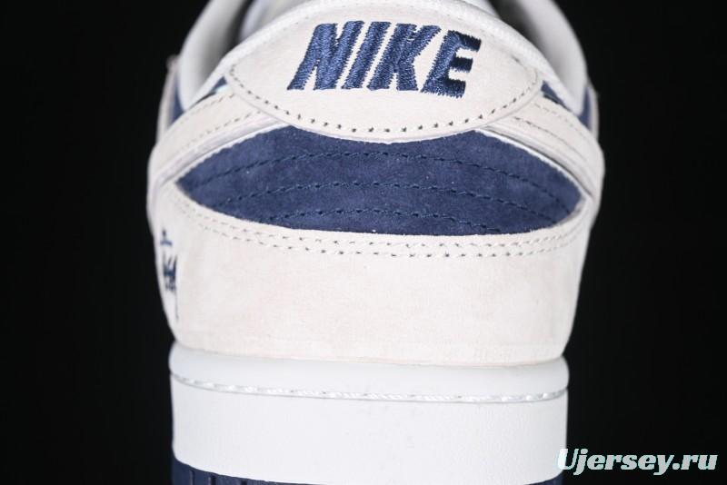 Nike SB Dunk Low Stussy Collaboration - Light Blue Pig Anniversary High-End Custom Low-Top Casual Skate Shoes - XX2025-528