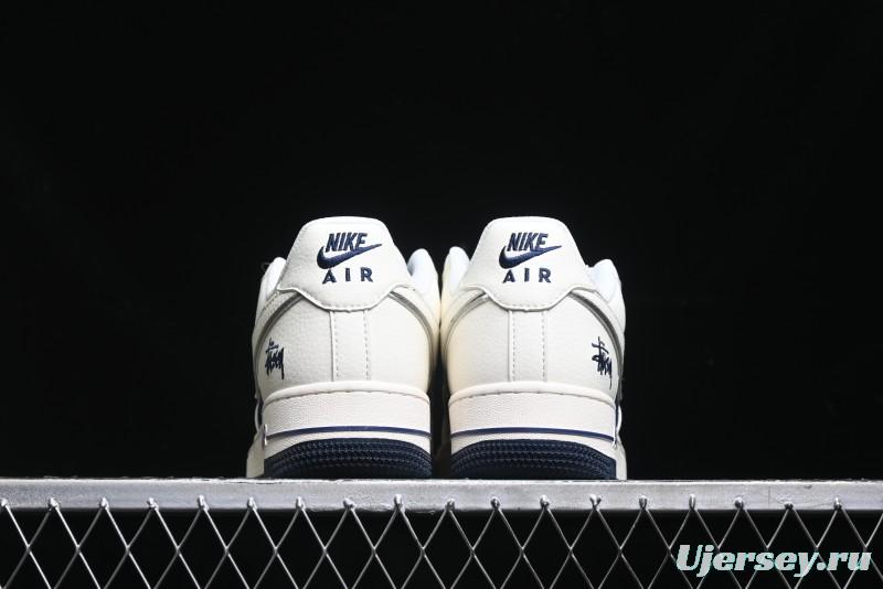 Nike Air Force 1 '07 Low Stussy Collaboration - White Black Sneakers - XZ6188-728