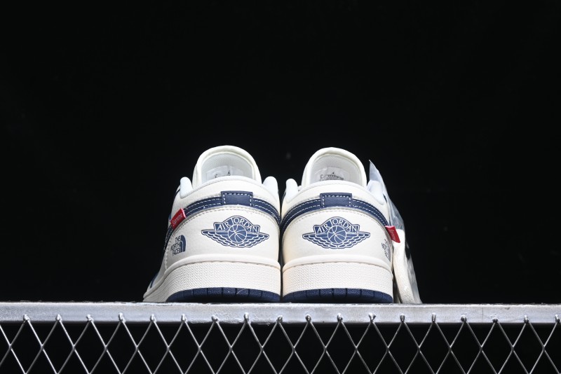 Nike Air Jordan 1 Low Supreme x The North Face Retro Basketball Shoes - XX3318-188
