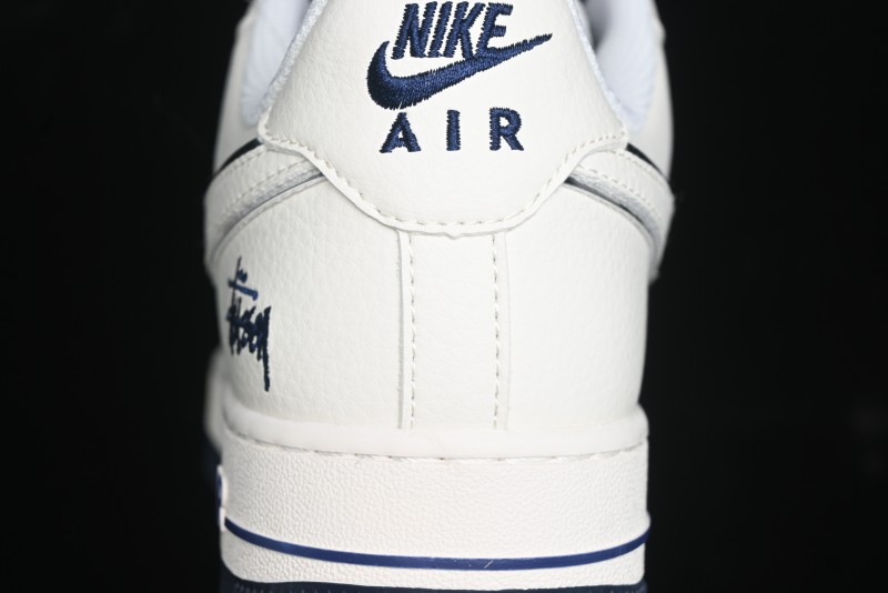 Nike Air Force 1 '07 Low Stussy Collaboration - White Black Sneakers - XZ6188-728