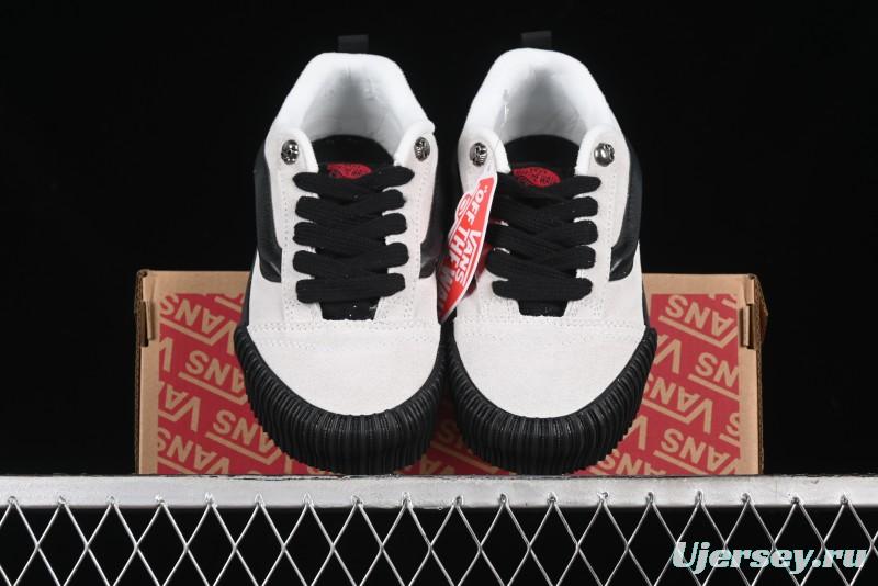 Vans Knu Skool Halloween White Black Low Top Retro Casual Vulcanized Slip On Shoes - VN0009QCSWE