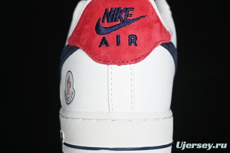 Nike Air Force 1 '07 Low Moncler Collaboration - Light Blue & Pigment Dyed Two-Tone Low-Top Casual Sneakers - CH6336-512