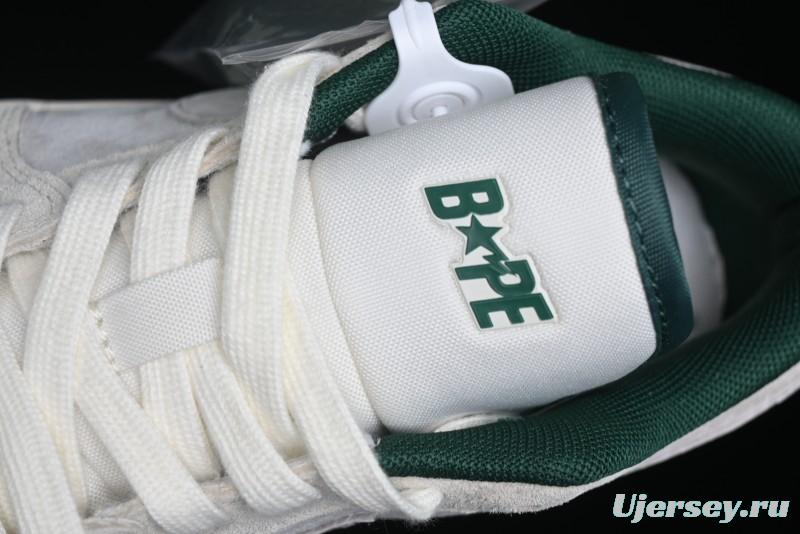 Nike Air Jordan 1 Low AJ1 Bape Collaboration - Full Pig Eight Green Grey Retro Basketball Shoes - DM9188-009