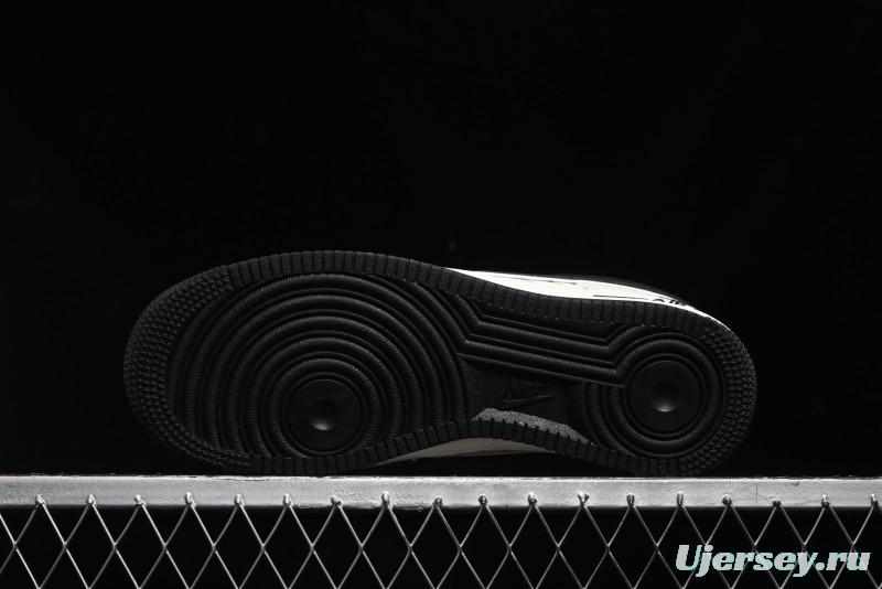 Nike Air Force 1 '07 Low Stussy Collaboration - Black Sail Metallic Silver - XZ3328-506