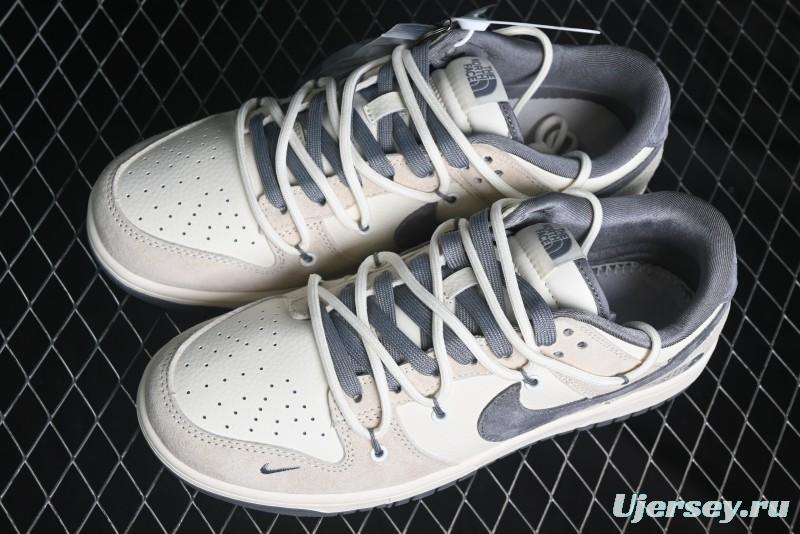 Nike SB Dunk Low The North Face Collaboration Anniversary Edition Customized Low-Top Casual Skate Shoes - DM6868-002