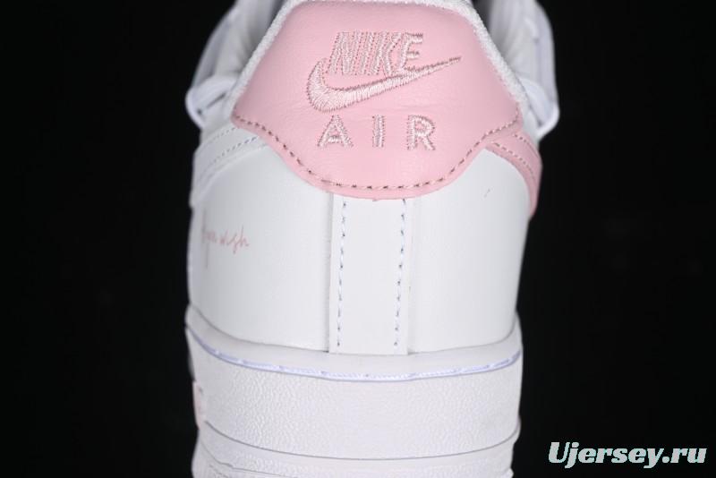 Nike Air Force 1 '07 Low Custom Spray Cherry Blossom Story Low-Top Casual Sneakers - ZH0316-052