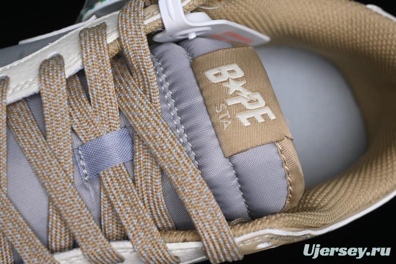 Nike SB Dunk Low BAPE Collaboration - Beige Grey Brown Anniversary Customized Low-Top Casual Sneakers - BB8969-006