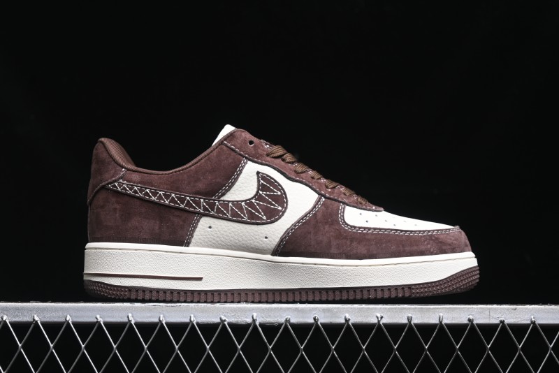 Nike Air Force 1 '07 Low BAPE Collaboration - Tan Brown Casual Sneakers - KK1988-027
