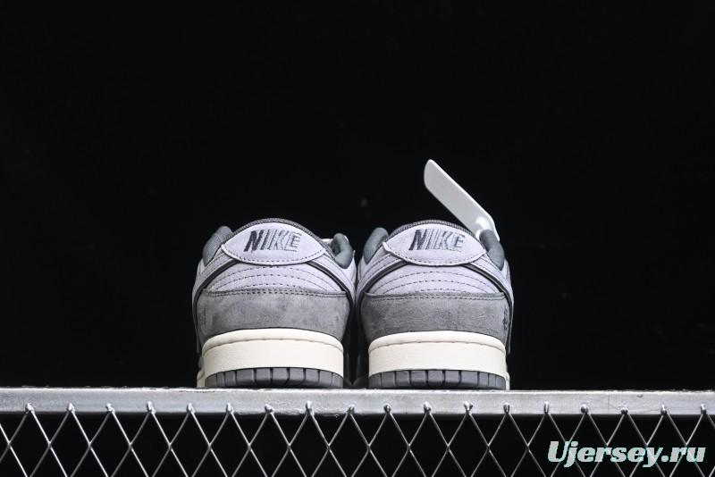 Nike SB Dunk Low Stussy Collaboration - Granite Grey Anniversary Custom Low-Top Casual Skate Shoes - XS1086-008